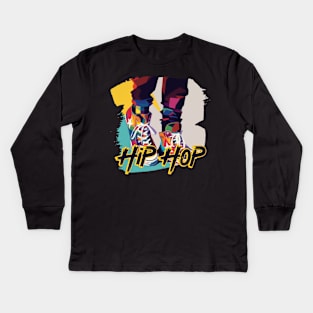 hip hop Kids Long Sleeve T-Shirt